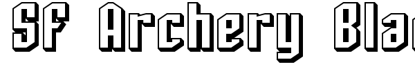 SF Archery Black font preview